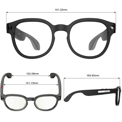 Sightflow Smart AI Camera Glasses with 8MP Photochromic UV-Protection Lenses, Real-Time Translation in 160+ Languages, Bluetooth Audio, Hands-Free Photo & Video Capture, Touch Control, Ideal for Travel and Outdoor Use, Compatible with iOS and Android