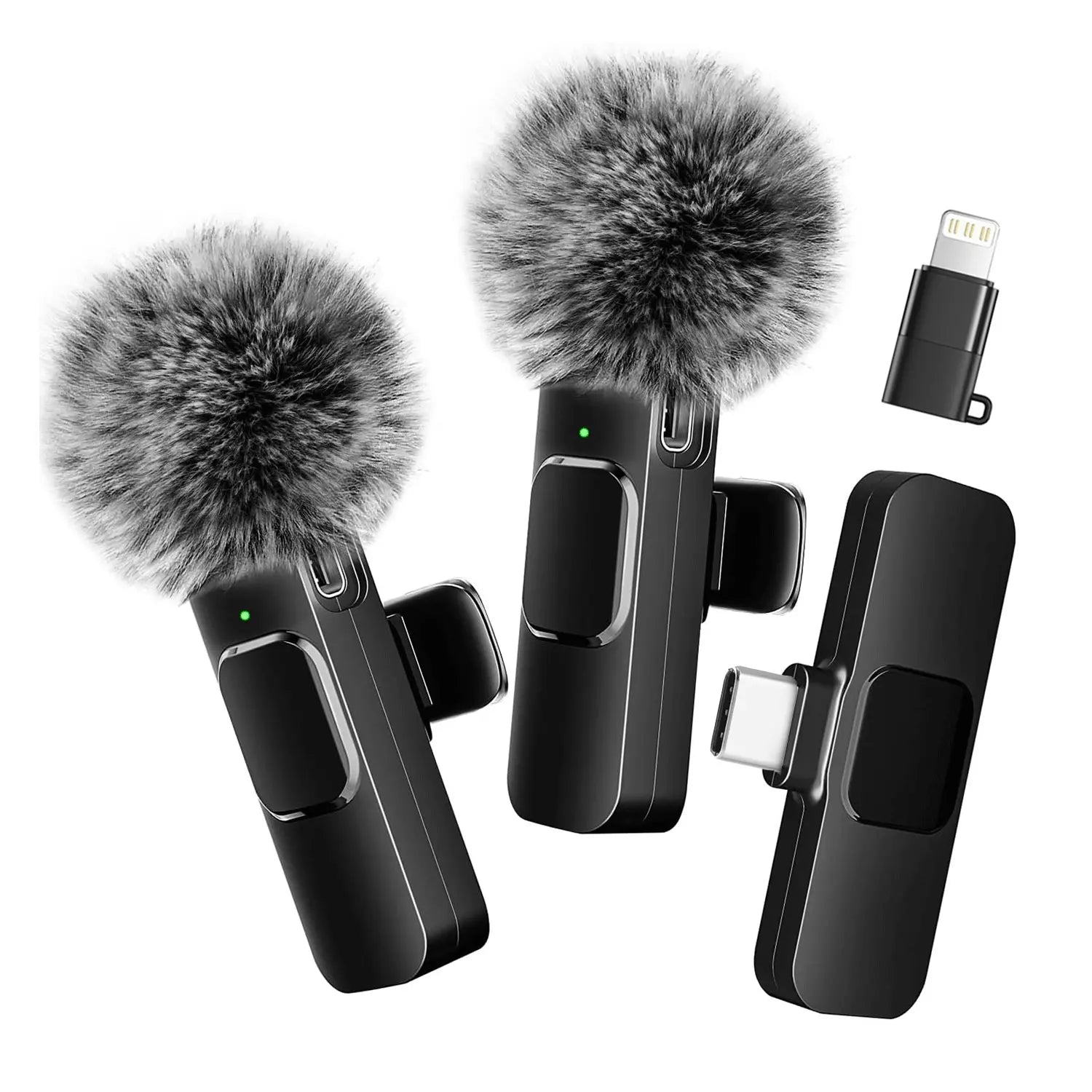 Hitozon Wireless Lavalier Microphone for iPhone 15/16/17, iPad, and Android - Portable USB-C Mic with Noise Reduction for Video Recording, Vlogging, TikTok, and YouTube